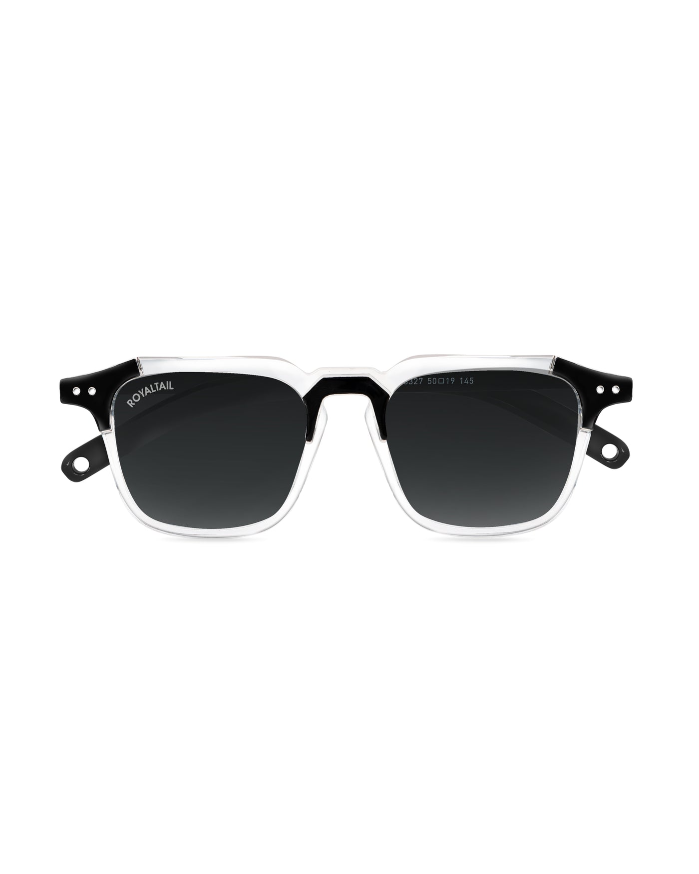 Black Glass and Black Frame Square Kingsman-01 Series Sunglasses - Royaltail