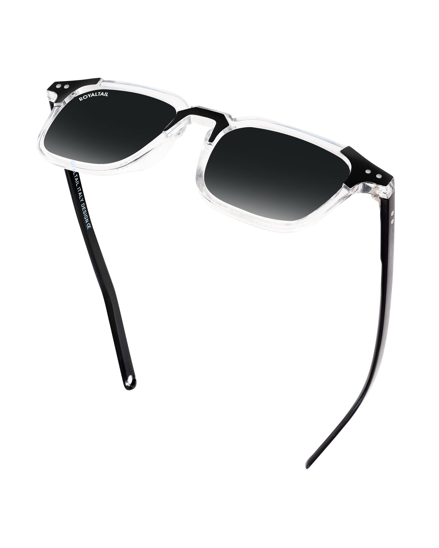 Black Glass and Black Frame Square Kingsman-01 Series Sunglasses - Royaltail
