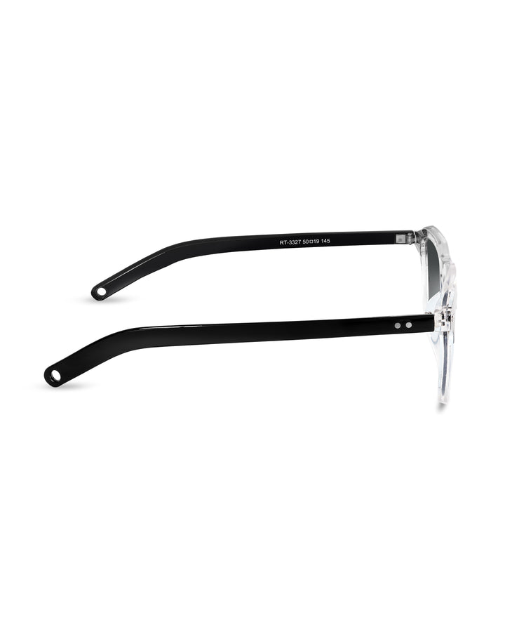 Black square sunglasses with black lenses, photo 5