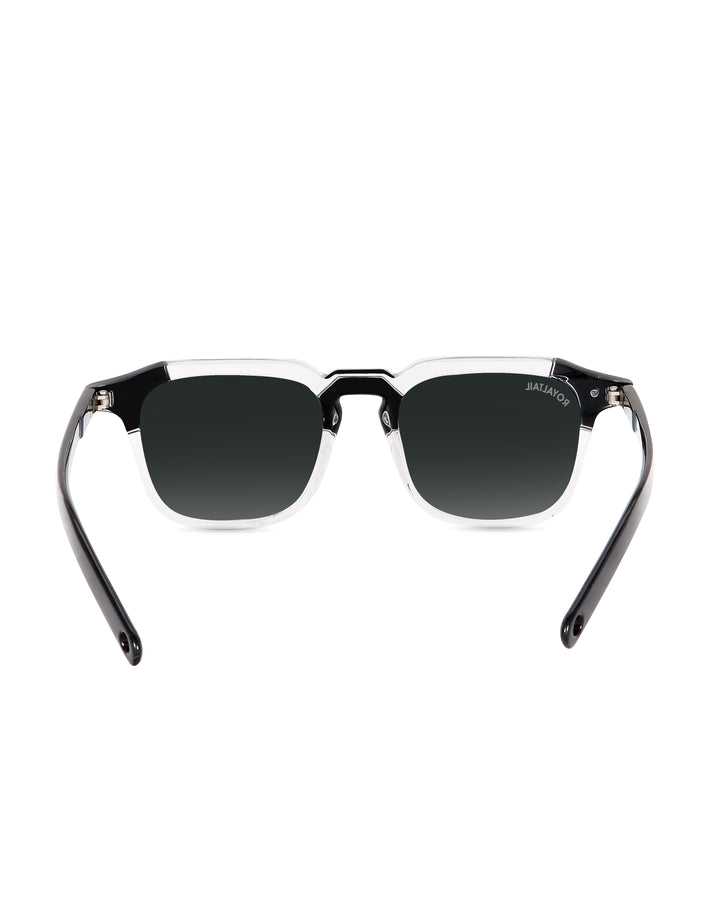 Black square sunglasses with black lenses, photo 8