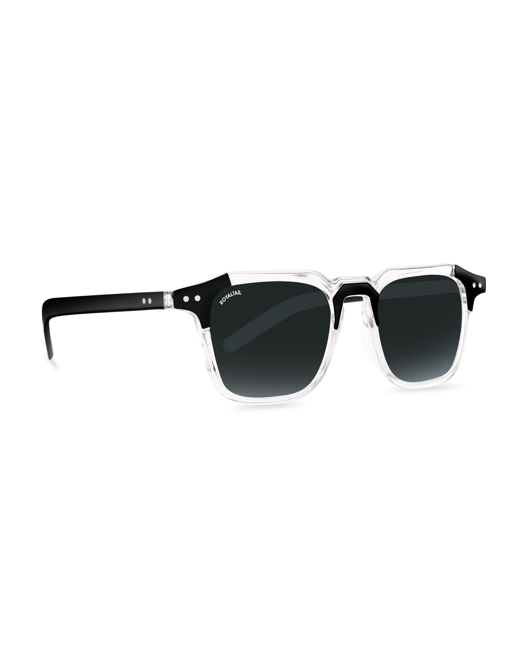 Black square sunglasses with black lenses, photo 9