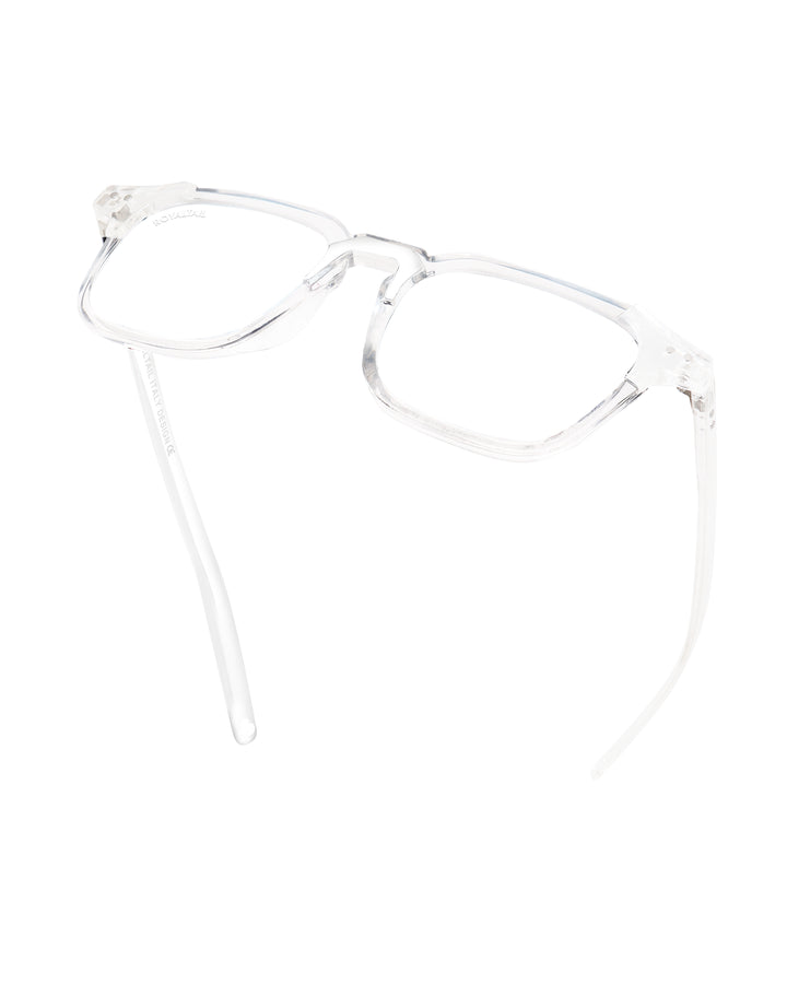 Clear square glasses with clear lenses, photo 6